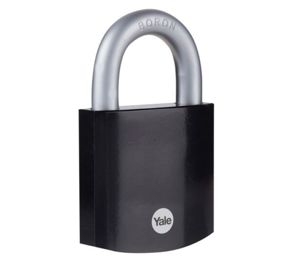 Yale Hardened Padlock Black 63 mm â€” Builders Store SA