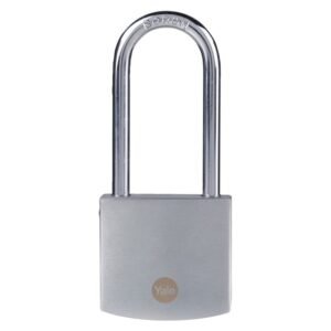 Yale Long Shackle Brass and Chrome Padlock 50 mm Yale Long Shackle Brass and Chrome Padlock 50 mm — Builders Store SA