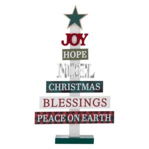 Christmas Dezine Wood Xmas Tree 435 mm â€” Builders Store SA