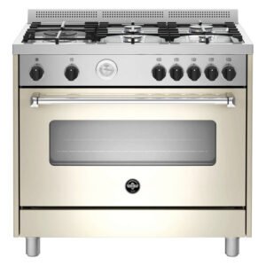 La Germania Americana 5 Burners Full Gas Stove 900 mm Cream La Germania Americana 5 Burners Full Gas Stove 900 mm Cream — Builders Store SA